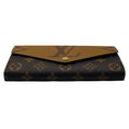 Load image into Gallery viewer, Louis Vuitton Brown / Tan Monogram Canvas Sarah Wallet