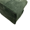 Load image into Gallery viewer, Métier Green Suede Vérité Mini Braided Leather Trimmed Tote