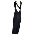 Load image into Gallery viewer, Koche Black Mesh Detail Sleeveless Long Nylon Dress