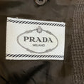 Load image into Gallery viewer, Prada Charcoal Grey Double Breasted Wool Plaid Blazer