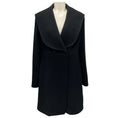 Load image into Gallery viewer, JW Anderson Black Oversize Collar Coat with Knot Buttons