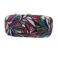 Load image into Gallery viewer, Judith Leiber Multicolored Crystal Embellished Leaf Design Evening Clutch Bag