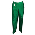 Load image into Gallery viewer, Dries Van Noten Green Metallic Satin Jacquard Pants