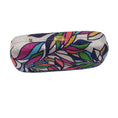 Load image into Gallery viewer, Judith Leiber Multicolored Crystal Embellished Leaf Design Evening Clutch Bag
