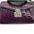 Load image into Gallery viewer, Kwanpen Purple / Green Croc Shoulder Bag