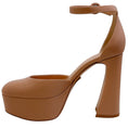 Load image into Gallery viewer, Gianvito Rossi Peach Leather Holly D'Orsay Pumps