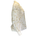 Load image into Gallery viewer, Rochas Ivory / Gold Metallic Embroidered Eyelet Blouse
