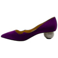 Load image into Gallery viewer, Paul Andrew Purple Satin Ankara Pumps with Crystal Heel