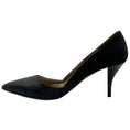 Load image into Gallery viewer, Lanvin Black Satin / Jacquard Brocade d'Orsay Pumps