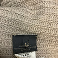 Load image into Gallery viewer, Versace Taupe Sequined Wool and Cashmere Knit Long Cardigan Sweater with Fox Fur Collar