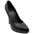 Load image into Gallery viewer, Givenchy Black Leather Platform Pumps with Gold Metal Embellishment