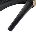 Load image into Gallery viewer, Givenchy Black Leather Platform Pumps with Gold Metal Embellishment