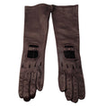 Load image into Gallery viewer, Marni Dark Brown Long Leather Gloves
