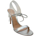 Load image into Gallery viewer, Gianvito Rossi Silver / PVC Estelle Sandals