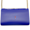 Load image into Gallery viewer, Christian Louboutin Galactiqueen Blue Suede / Leather Paloma Clutch Bag