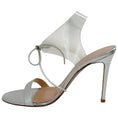 Load image into Gallery viewer, Gianvito Rossi Silver / PVC Estelle Sandals