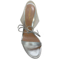 Load image into Gallery viewer, Gianvito Rossi Silver / PVC Estelle Sandals