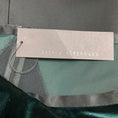 Load image into Gallery viewer, Haider Ackermann Deep Green / Super Shiny Black Kerria Velvet Midi Skirt