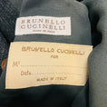 Load image into Gallery viewer, Brunello Cucinelli Charcoal Grey Double Breasted Wool Blazer Jacket with Monili