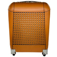 Load image into Gallery viewer, Aviteur Tan / Walnut Calfskin Leather Carry-on 19 Luggage with Blue Neoprene Protective Cover