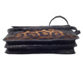 Load image into Gallery viewer, Nancy Gonzalez Black / Brown Leopard Printed Calf Hair and Crocodile Skin Leather Shoulder Bag
