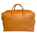 Load image into Gallery viewer, Aviteur Tan / Walnut Large Cristallo Nubuck Leather Weekender / Weekend Bag with Palladium Hardware