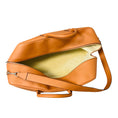 Load image into Gallery viewer, Aviteur Tan / Walnut Large Cristallo Nubuck Leather Weekender / Weekend Bag with Palladium Hardware