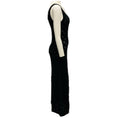 Load image into Gallery viewer, Chloe Black Sleeveless Open Knit Cashmere Maxi Dress