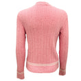 Load image into Gallery viewer, Chanel Pink / White Knit Cardigan Sweater