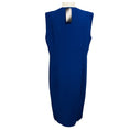 Load image into Gallery viewer, Akris Enzian Blue Sleeveless Wool Sheath Dress