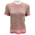 Load image into Gallery viewer, Chanel Pink Multi 2017 Short Sleeved Tweed Knit Sweater