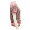 Load image into Gallery viewer, Chanel Pink Multi 2017 Short Sleeved Tweed Knit Sweater