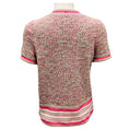 Load image into Gallery viewer, Chanel Pink Multi 2017 Short Sleeved Tweed Knit Sweater