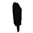Load image into Gallery viewer, SPRWMN Black / White Heart Design Long Sleeved Cashmere Knit Crewneck Pullover Sweater