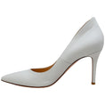 Load image into Gallery viewer, Gianvito Rossi White Leather Ellipsis 85 Pumps