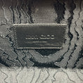 Load image into Gallery viewer, Jimmy Choo Black Devore Leopard Fabric Celeste Clutch with Cube Clasp