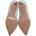 Load image into Gallery viewer, Gianvito Rossi White Leather Ellipsis 85 Pumps