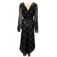 Load image into Gallery viewer, Zimmermann Black Multi Floral Chiffon Jumpsuit with Belt