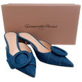 Load image into Gallery viewer, Gianvito Rossi Mid Blue Denim Portofino 55 Mules