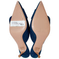 Load image into Gallery viewer, Gianvito Rossi Mid Blue Denim Portofino 55 Mules
