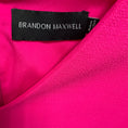Load image into Gallery viewer, Brandon Maxwell Hot Pink Short Sleeved Wool Crepe Midi Dress