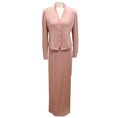 Load image into Gallery viewer, St. John Evening Vintage Pink Metallic Knit Jacket and Skirt Set