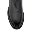 Load image into Gallery viewer, Santoni Black Leather Pull On Chelsea Boots