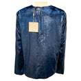 Load image into Gallery viewer, Tibi Blue Shimmer Velvet Top
