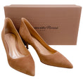 Load image into Gallery viewer, Gianvito Rossi Praline Suede Ellipsis 55 Pumps