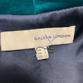 Load image into Gallery viewer, Galvan London Teal Velvet Open Jacket