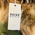 Load image into Gallery viewer, Bazar Deluxe Green Cotton Parka Coat with Faux Fur Trim