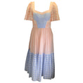 Load image into Gallery viewer, Prabal Gurung Pink / Blue Short Sleeved Gingham Midi Dress
