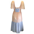 Load image into Gallery viewer, Prabal Gurung Pink / Blue Short Sleeved Gingham Midi Dress