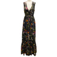 Load image into Gallery viewer, Mulberry Olive Multi Floral Nature Print Silk Maxi Dress